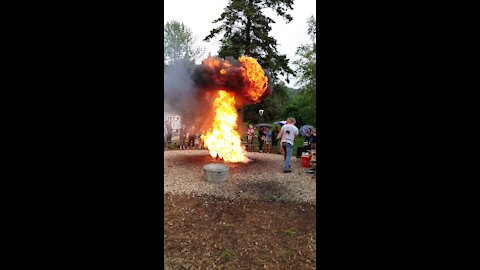 Door County fish boil Fire Ball!!