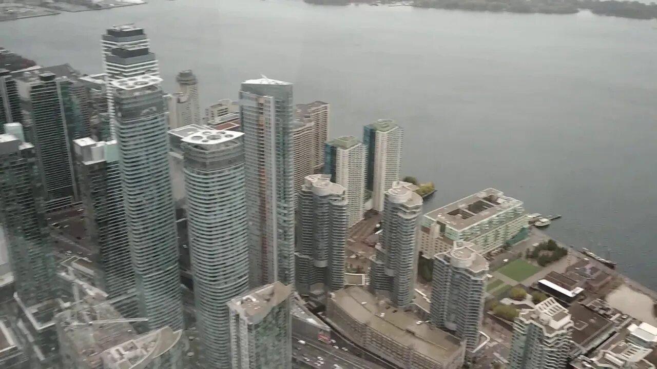 CityView from CN Tower at the height of 553m @Toronto, Canada Series #11