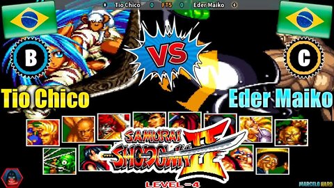 Samurai Shodown II (Tio Chico Vs. Eder Maiko) [Brazil Vs. Brazil]