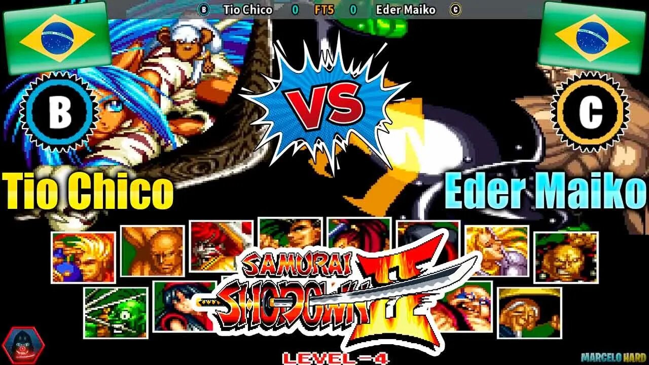 Samurai Shodown II (Tio Chico Vs. Eder Maiko) [Brazil Vs. Brazil]