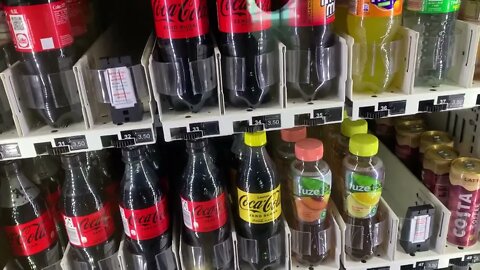 Buying lemon Coca Cola in Germany from a vending machine