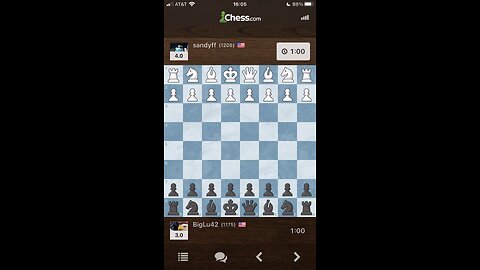 INTERMEDIATE BULLET CHESS GAMEPLAY - Sandyff vs. BigLu42 GAME #8