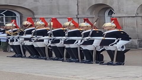 The queen's guard end of day expectation#horseguardsparade