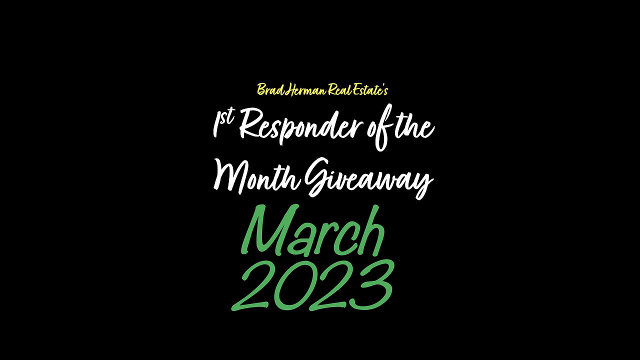 March 2023 1st Responder Giveaway