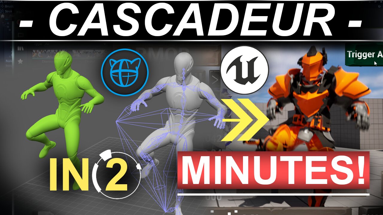 COMPLETE Cascadeur + Unreal5 Workflow (2 MINTUES!!)