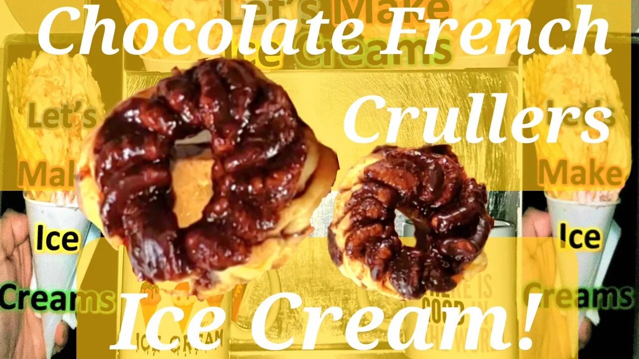 Ice Cream Making Chocolate French Crullers