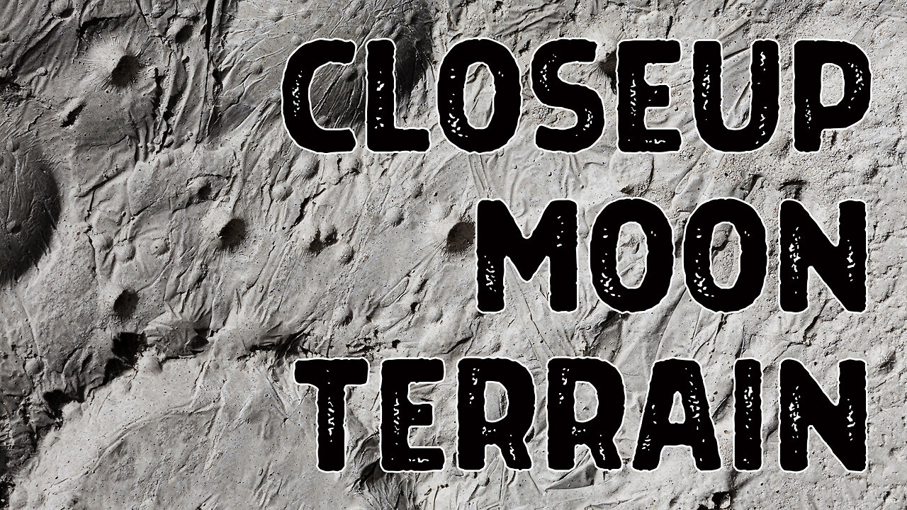 Closeup Moon Terrain & Apollo 13