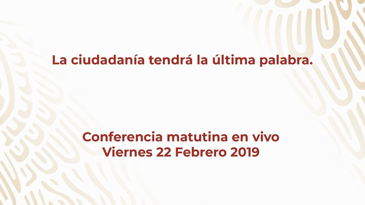 Presidente celebra aprobación de Guardia Nacional en el Senado. Viernes 22 de Feb de 2019