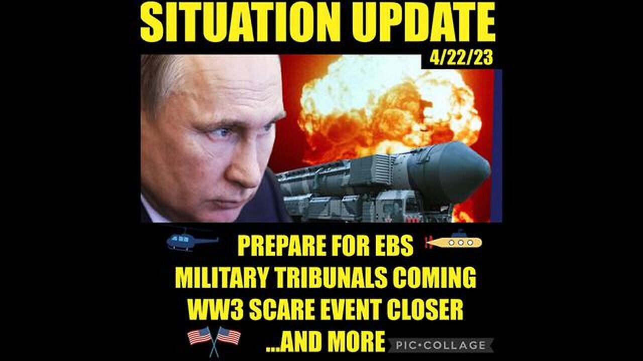 SITUATION UPDATE - PREPARE FOR EBS! WW3 SCARE EVENT COMING! RUSSIA BOMBS DEEP BUNKER WITH NATO...