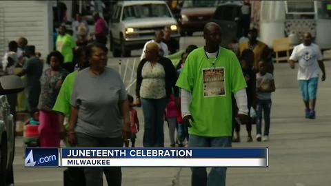 Juneteenth celebration in Milwaukee