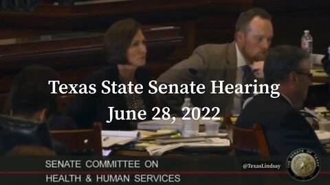 Dr. Robert Malone Testimony at Texas State Senate Hearing