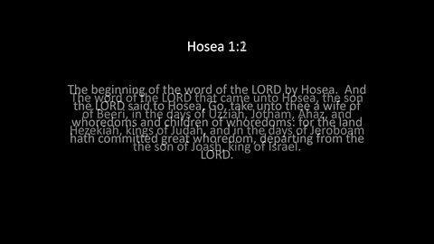 Hosea Chapter 1