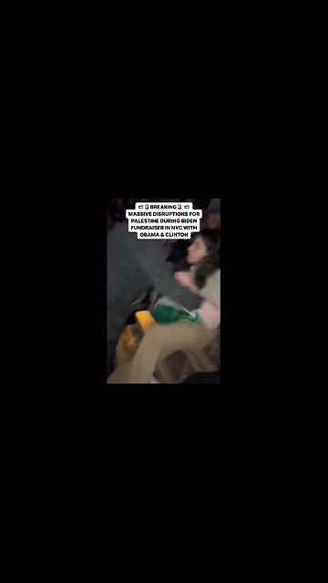 Activists disrupt Genocide Joe fundraiser in NYC with Barack Obama and Bill Clinton