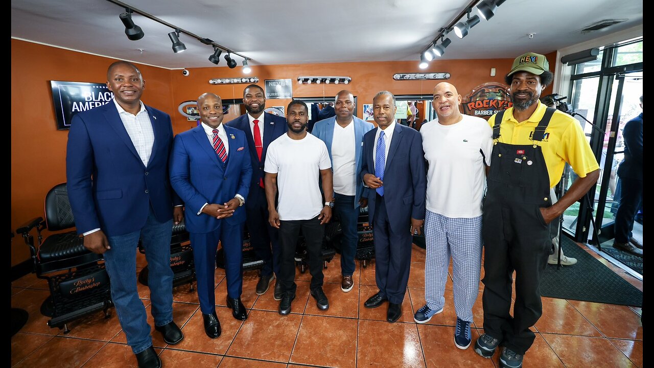 Pres Trump calls into Barbershop Roundtable with Black American business leaders in Atlanta, GA