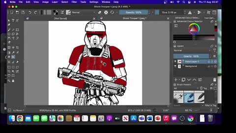 Sith ShoreTrooper Drawing Part1
