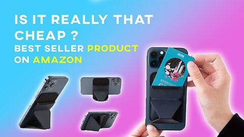 Elevate your tech lifestyle today with Leather Magsafes Magnetic 2 in 1 Wallet! 📣