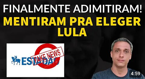 In Brazil It's no joke - Press admits they made Fake News to elect ex-convict LULA