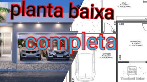 planta baixa casa completa