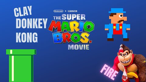 Create Fire Donkey Kong (Movie.ver) with Clay / Super Mario Bros 2023 [kiArt]