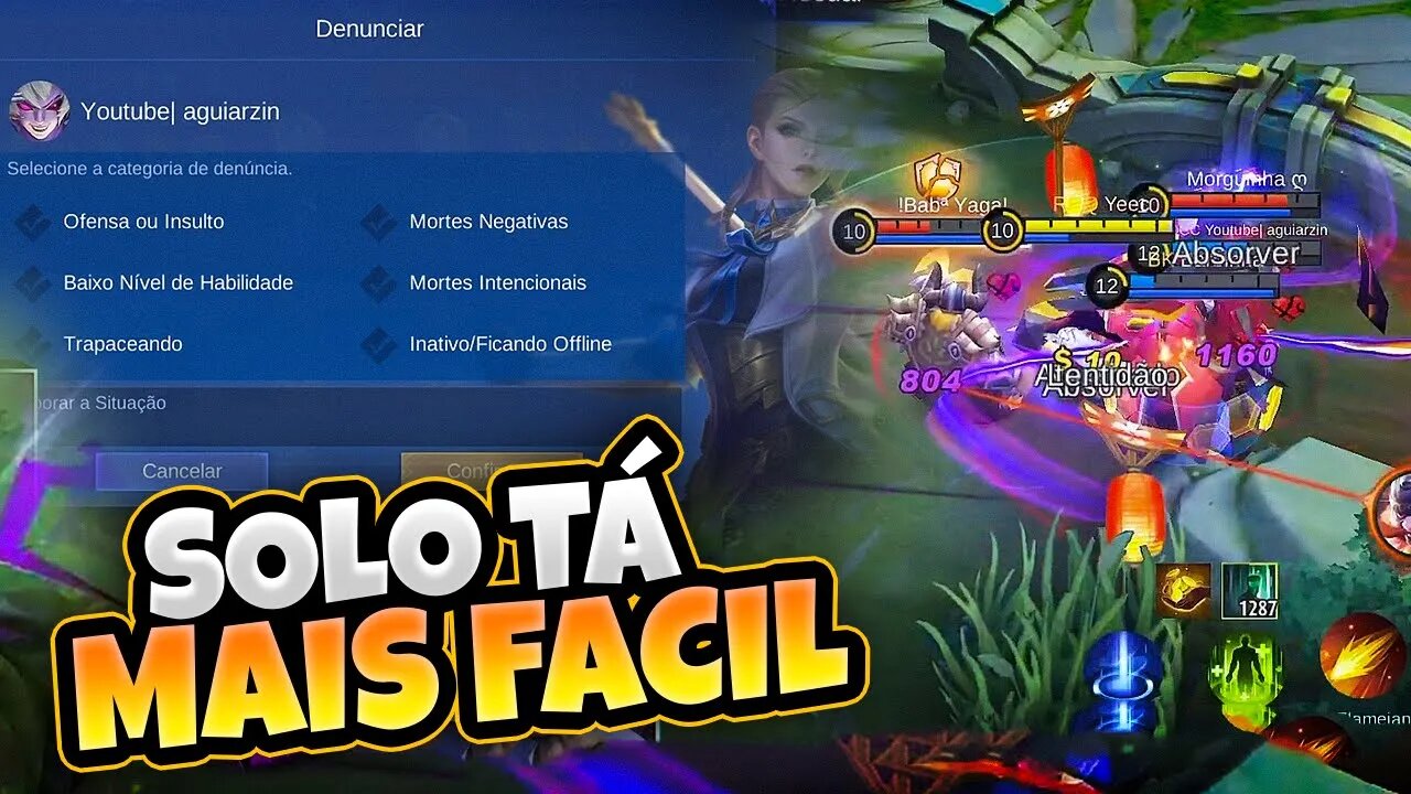 TIVE QUE REPORTAR MEU TRIO | MOBILE LEGENDS