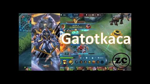 ML - Gameplay Gatotkaca - jogando na Side XP - ZC