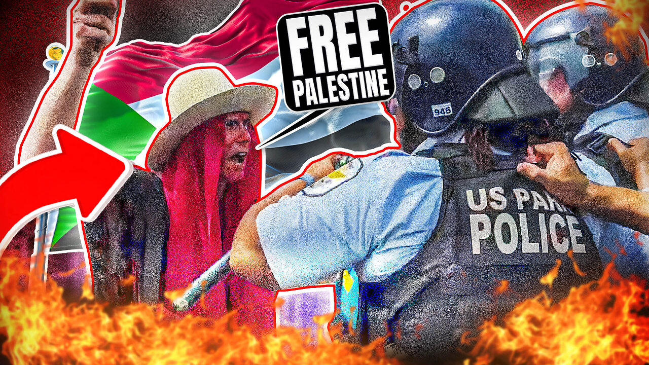 Police Attacked At Anti-Netanyahu Protest In DC | Tayler Hansen