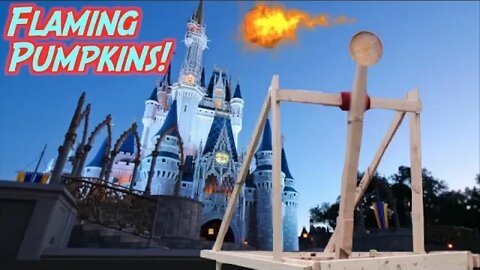 I Build A Catapult To Throw Flaming Pumpkins