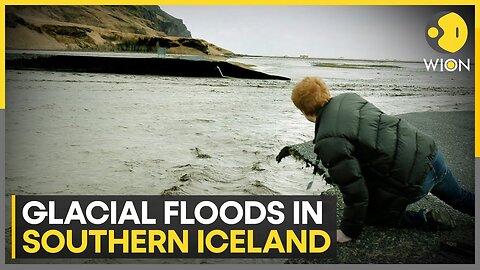 Iceland: River Skalm overflows its banks, water levels rise by 1 meter | World News | WION| TN ✅