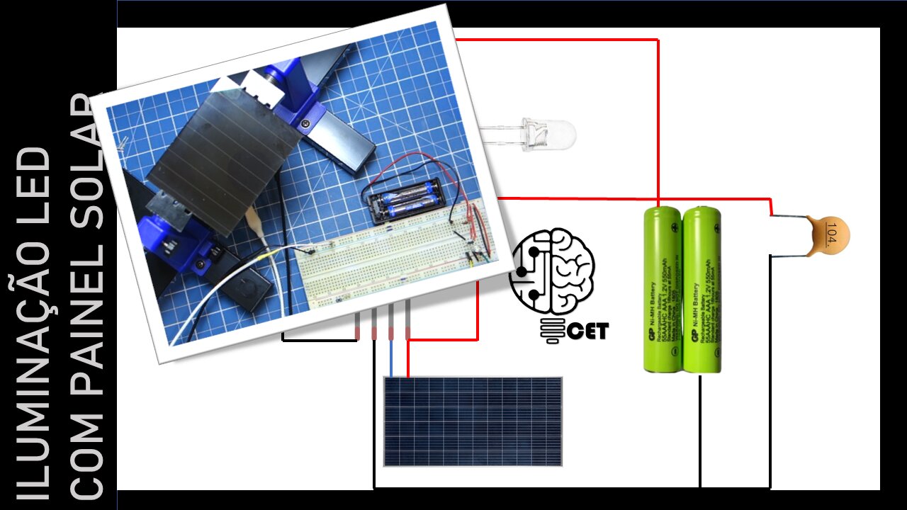 Luminária solar com XY8018