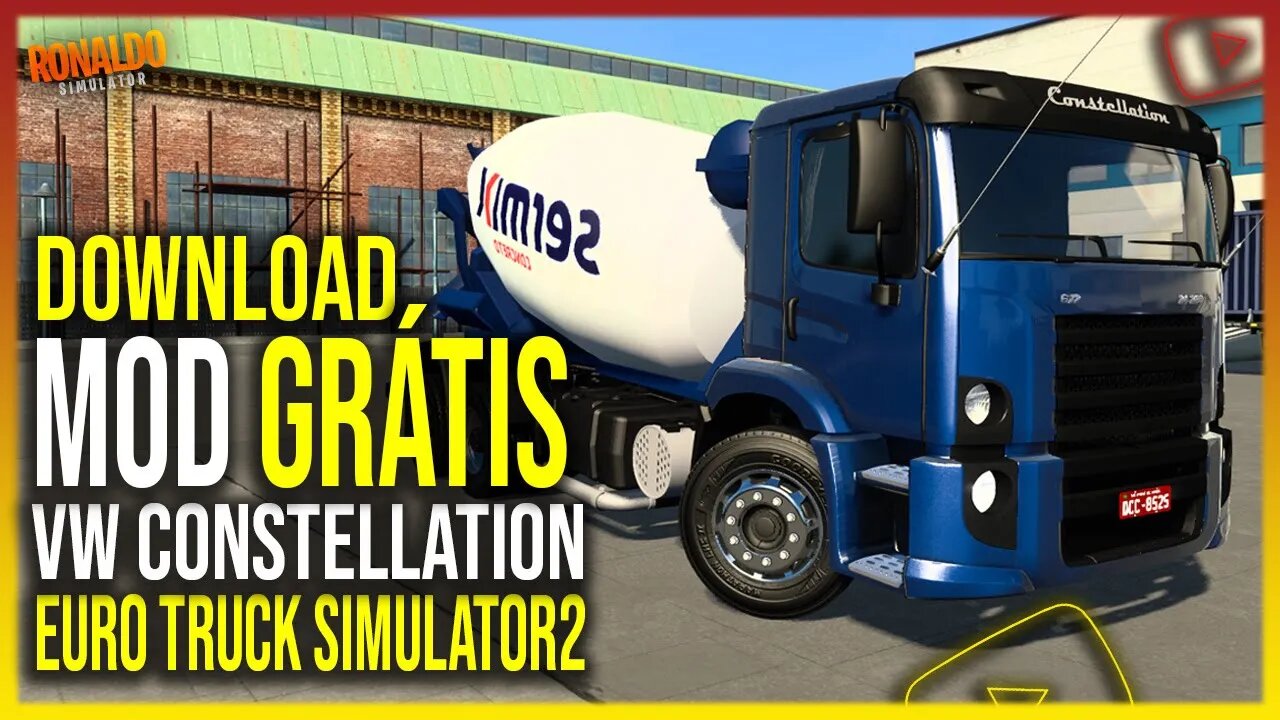 ▶️VW CONSTELLATION BETORNEIRA EURO TRUCK SIMULATOR 2 1.44