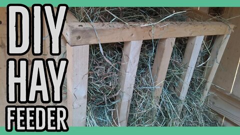 DIY Wall Mounted Hay Feeder