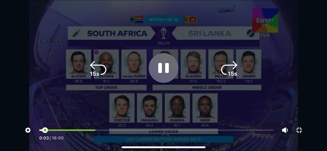 CWC 23 world class batting by South Africa against Srilanka