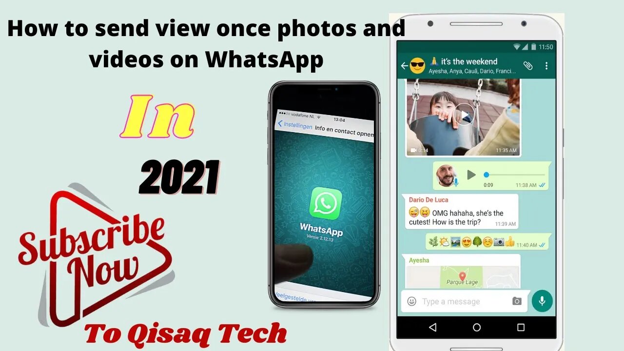 How to send view once photos and videos on WhatsApp #QisaqTech