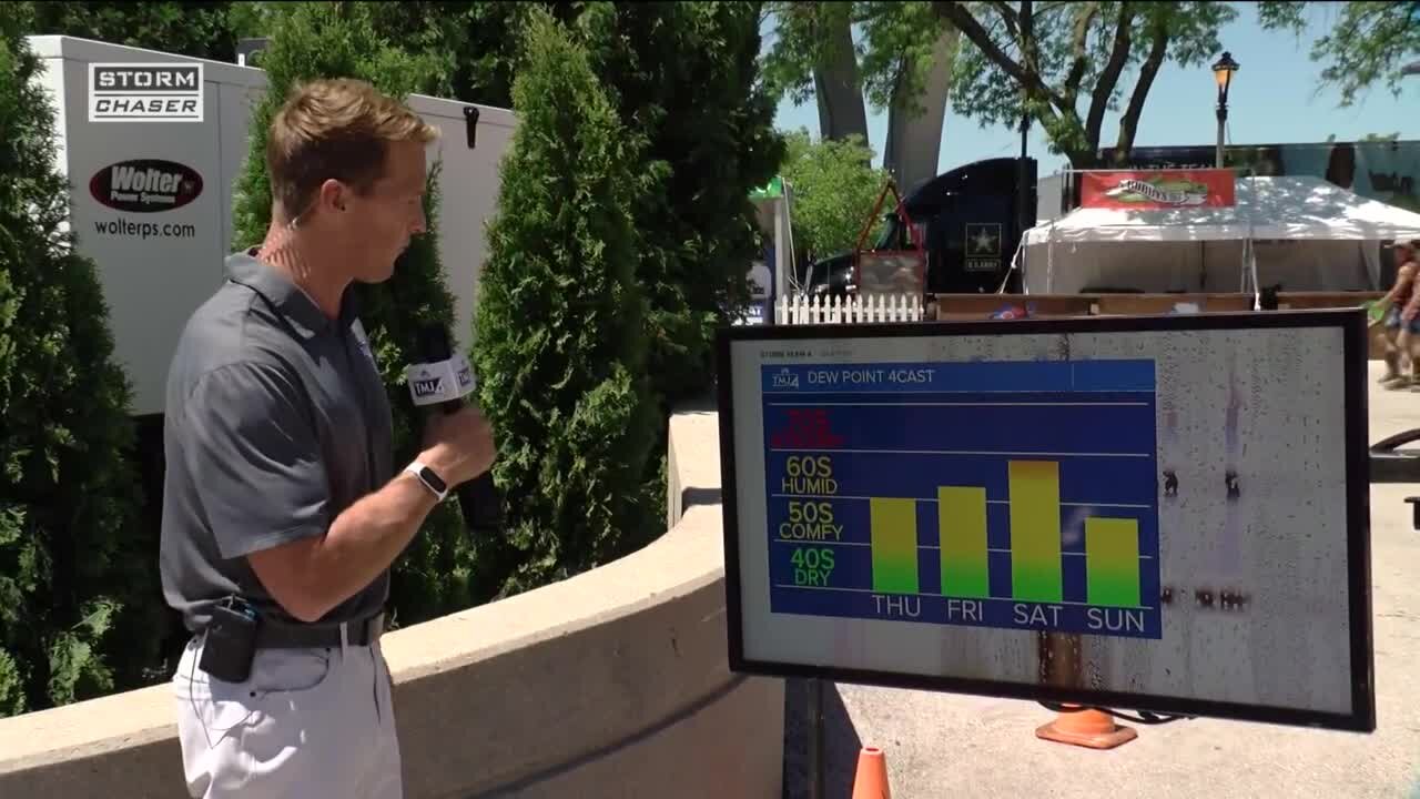 Near perfect weather for the first day of Summerfest