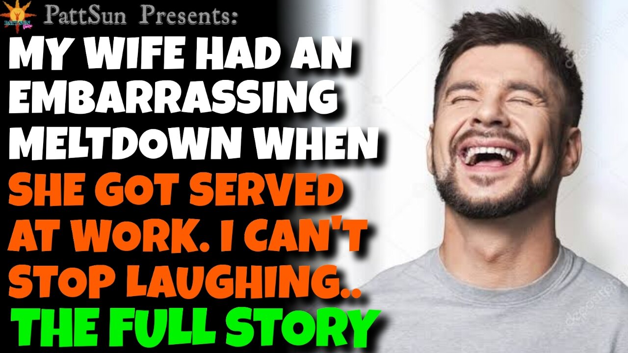 CHEATING WIFE had an embarrassing meltdown when she got served at work, I can't stop laughing at her