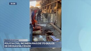 Teófilo Otoni: Polícia Civil incinera mais de 170 kg de drogas na cidade