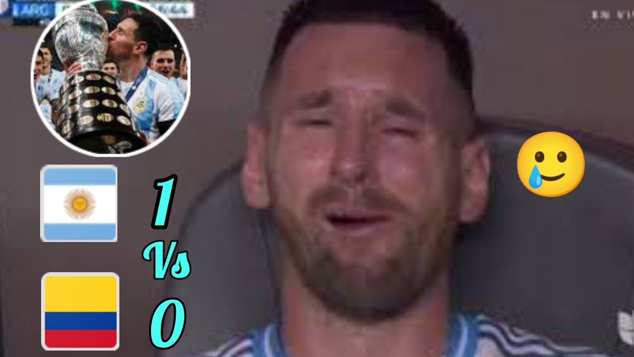 Argentina vs Columbia 1-0 full highlights Copa America 2024 including Messi crying