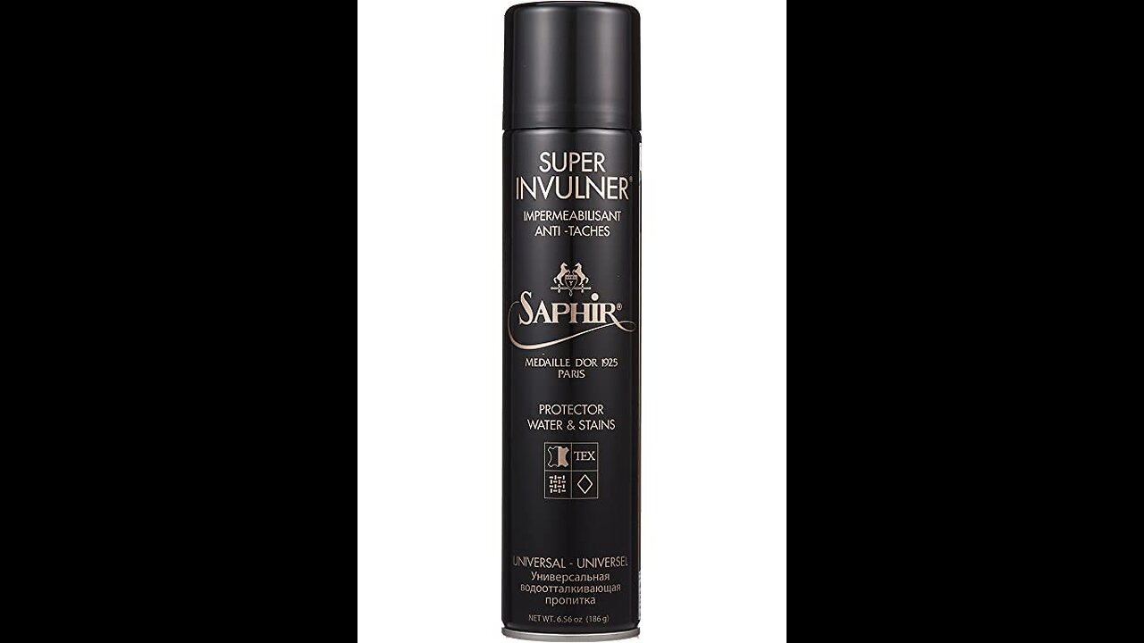 Saphir Medaille d’Or Super Invulner – Waterproof Spray for All Leather Shoes & Boots, Shoe Prot...