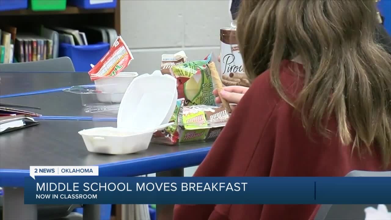 Chouteau-Mazie Middle School moves breakfast to classroom