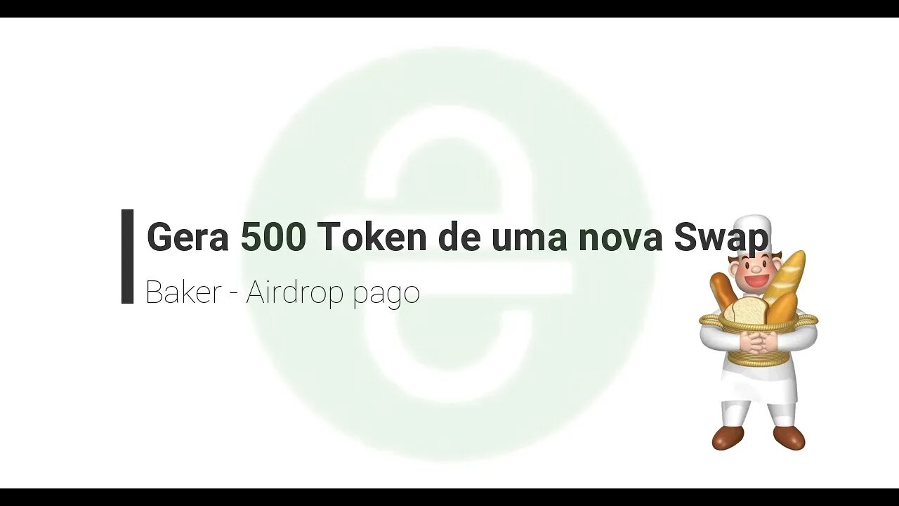 Finalizado - Airdrop - Baker - Comprando Token Antecipado 500 Baker