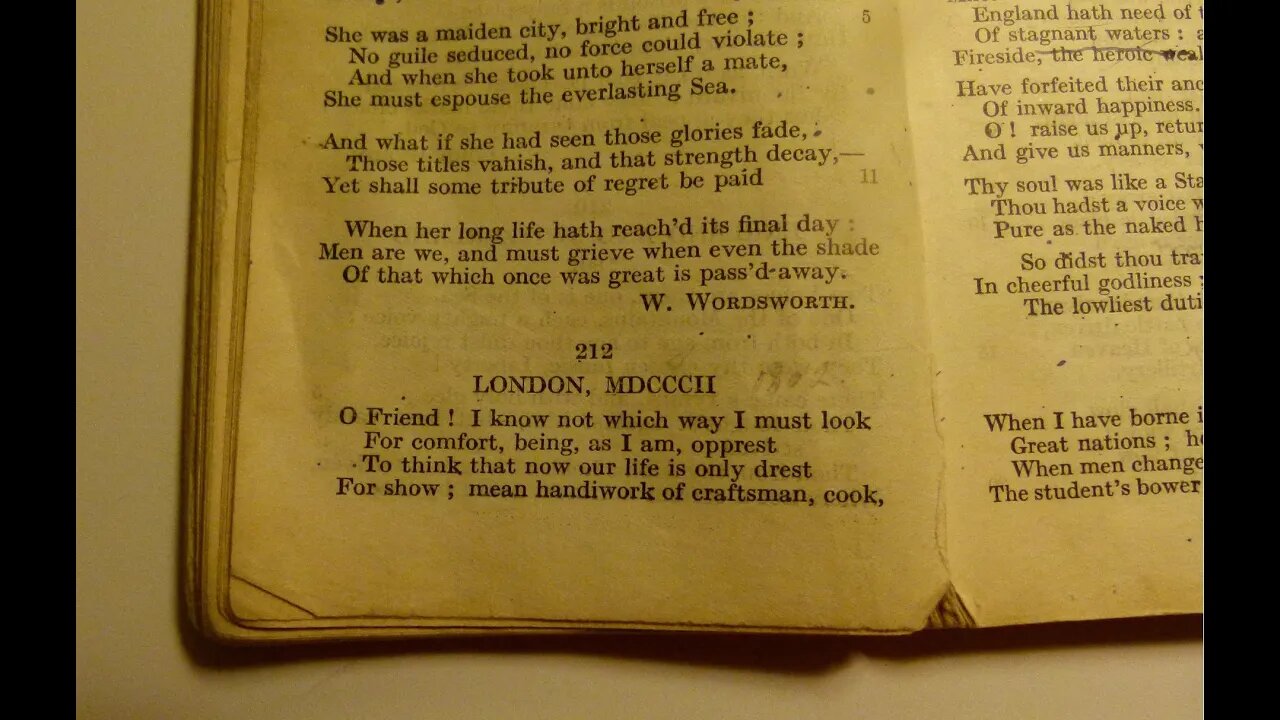 London, MDCCCII - W. Wordsworth