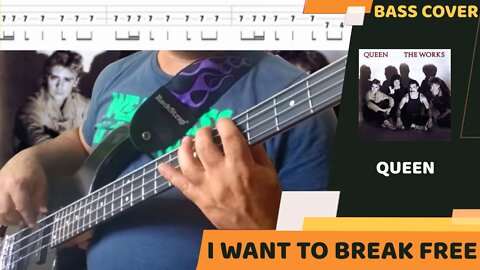 Queen - I Want To Break Free - Bass Cover & Tabs