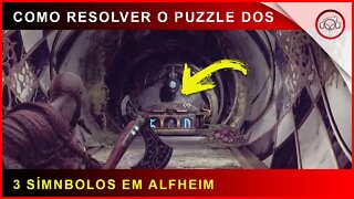 God of war, Como resolver o puzzle dos 3 símbolos em alfheim | Super dica