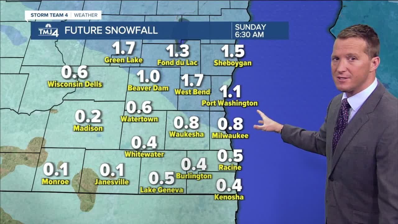 Cold and breezy Friday with a chance of snow