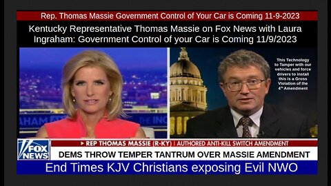 Rep. Thomas Massie Government Control of Your Car is Coming 11-9-2023