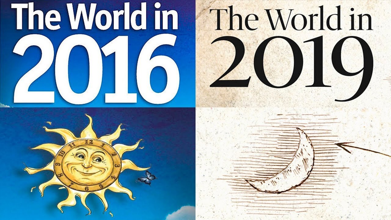 LA RIVISTA D'OCCULTURA MASSONICA THE ECONOMIST THE WORLD IN 2016 ANNUNCIAVA I PRINCIPALI EVENTI DEL 2019 E L'AGENDA OCCULTA DI 7 ANNI DELLE ELITES MONDIALI FINO AL 2023 ANNO DELLA TERZA GUERRA MONDIALE