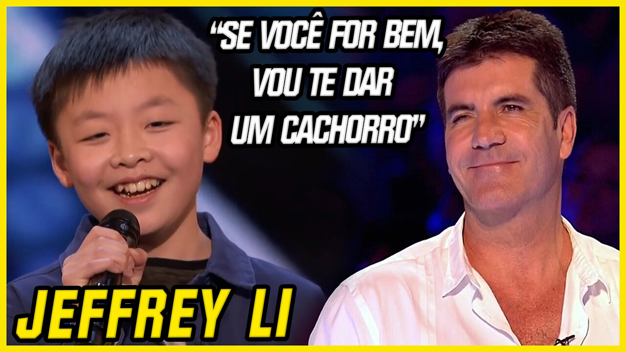 Jeffrey Li- Simon Prometeu um cachorro para menino de 13 anos | AGT | JeffersonSouza