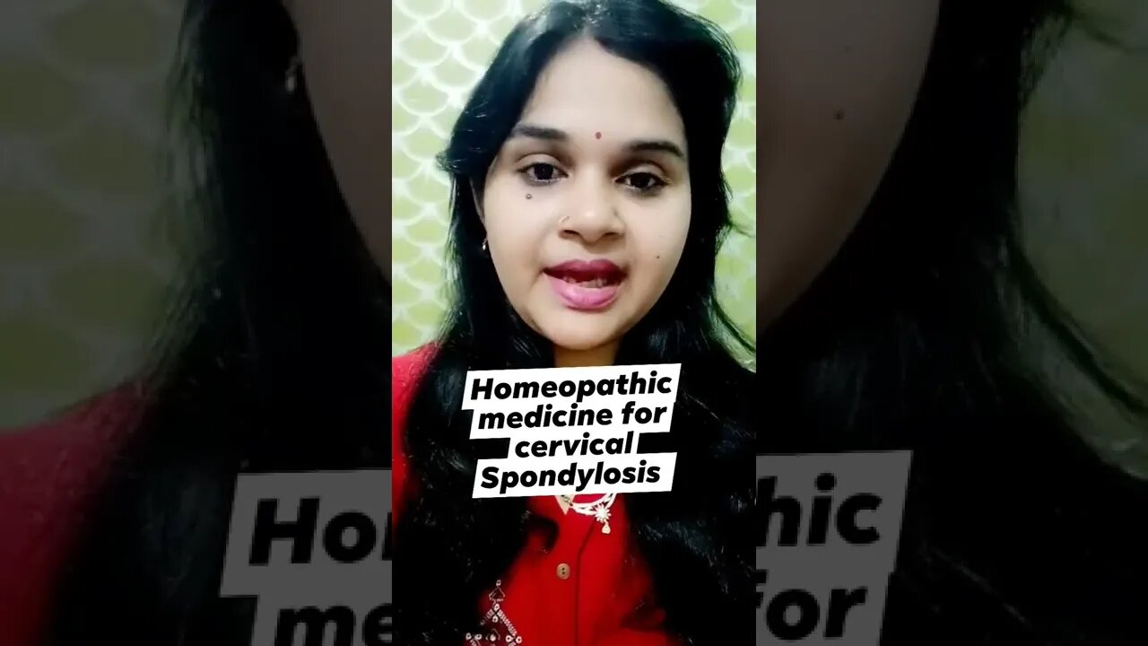 homeopathic medicine for CervicalSpondylosis #spondyaid #drminakshisingh #ytshorts #health