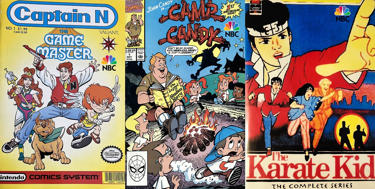 NBC Saturday Morning Cartoon Lineup Math Equation - What do John Candy,Captain N and the Karate Kid Have in Common? [1989 NBC Saturday Morning Commercial Promo Remastered]