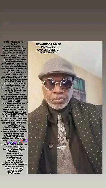 ▪︎BEWARE OF FALSE PROPHETS AND LEADERS OF INFLUENCE▪︎